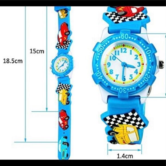 ?Vavna Best Seller Girls Boys waterproof 3 D cute cartoon Digital wrist watch main image 6